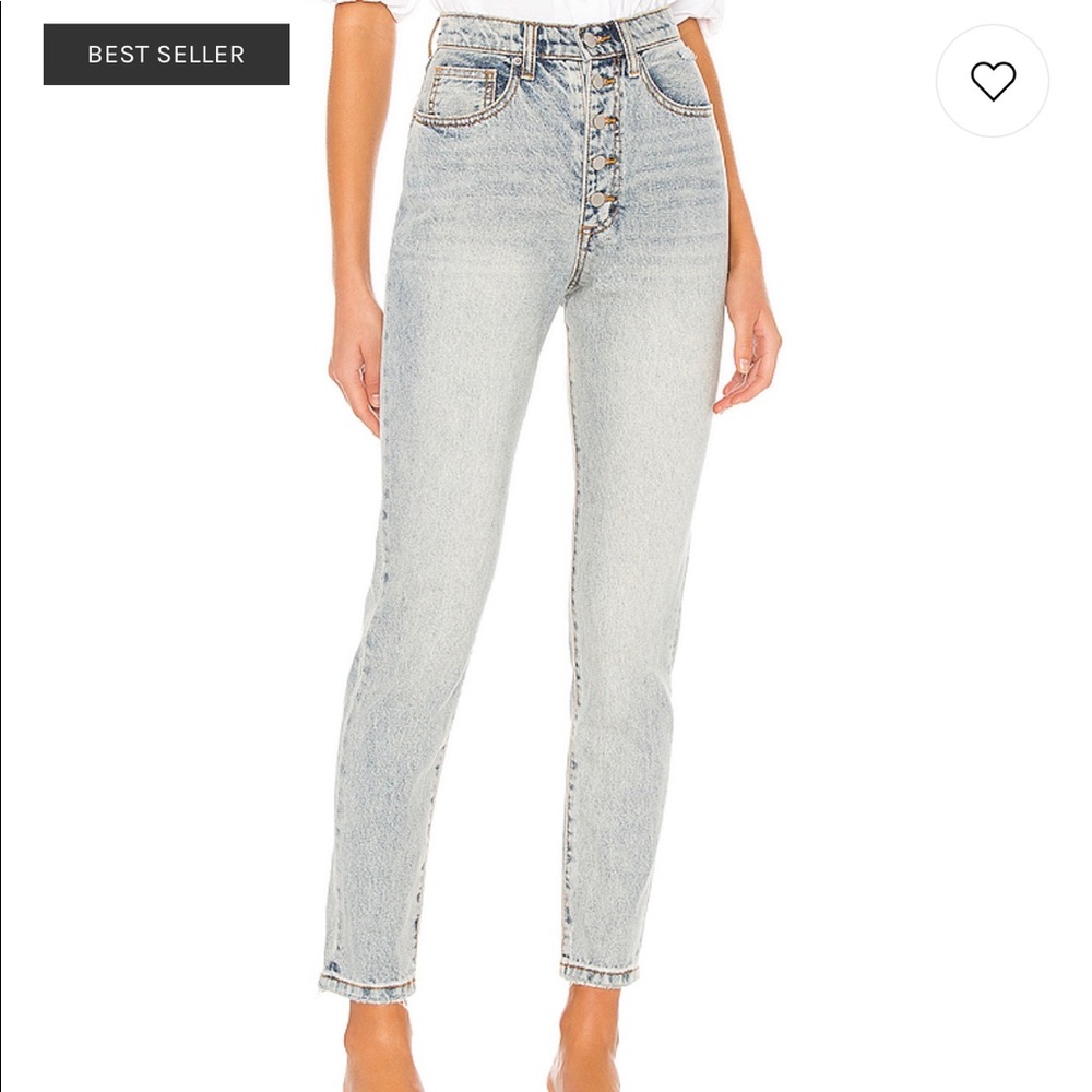 WeWoreWhat The Danielle High Rise Straight Jean - Picture 1 of 4